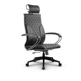 Кресло руководителя МЕТТА L 2c 44C/K основание 17832 Кожа перфорированная NewLeather Черный 520х200х900