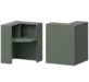 Ресепшн Арго Стойка угловая левая А-555 Тайга 900x900x1220