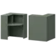 Ресепшн Арго Стойка угловая левая А-555.60 Тайга 900x900x1220