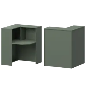 Ресепшн Арго Стойка угловая правая А-556 Терракота 900x900x1220
