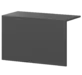Ресепшн Арго Накладка для стойки А-652 Антрацит 810x380x560