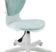 Кресло 1139 FW PL White велюр Bliss 10 голубой