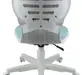 Кресло 1139 FW PL White велюр Bliss 10 голубой