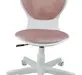 Кресло 1139 FW PL White велюр Bliss 08 розовый