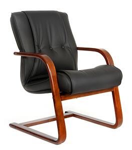 Конференц-кресло Chairman 653 V Натуральная кожа Черный