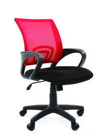 Кресло офисное Chairman 696 Ткань TW/Сетка Черный/красный