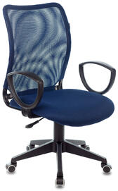 Офисное кресло Бюрократ CH-599AXSN Сиденье ткань TW-10N синяя/спинка сетка TW-10N синяя