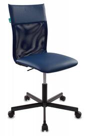 Офисное кресло Бюрократ CH-1399 Сиденье  кож.зам Пегас синий/спинка сетка TW-05N темно-синяя