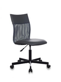 Офисное кресло Бюрократ CH-1399 Сиденье  кож.зам Пегас серый/спинка сетка TW-04 серая