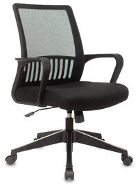 Офисное кресло Бюрократ MC-201 Сиденье ткань TW-11 черная/спинка сетка TW-01 черная