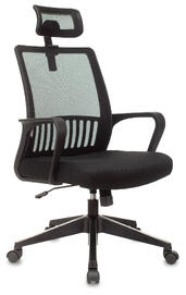 Офисное кресло Бюрократ MC-201-H Сиденье ткань TW-11 черная/спинка сетка TW-01 черная