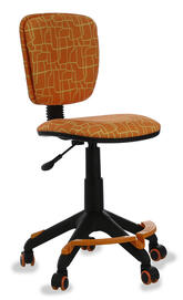 Кресло детское Бюрократ CH-204-F Ткань оранжевая жираф GIRAFFE