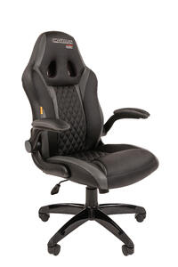Кресло игровое (геймерское) Chairman Game 15 Экокожа Черный/серый