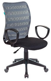 Офисное кресло Бюрократ CH-599AXSN Сиденье ткань TW-11/спинка сетка TW-32K03 серая