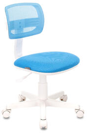 Кресло детское Бюрократ CH-W299 Сидение ткань TW-55 светло-голубая/спинка сетка голубая