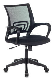 Офисное кресло Бюрократ CH-695N Сиденье ткань TW-11 черная/спинка сетка TW-01 черная
