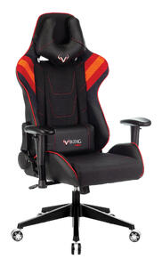 Кресло игровое Бюрократ Viking 4 AERO Искус. кожа черная/ткань черная 26-28/сетка краснаяTW-97N-оранжеваяTW-96-1-сераяTW-12