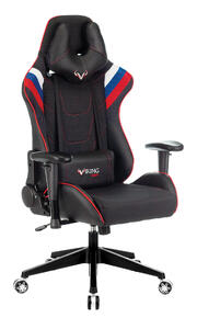 Кресло игровое Бюрократ Viking 4 AERO Искус. кожа черная/ткань черная 26-28/сетка краснаяTW-97N-оранжеваяTW-96-1-сераяTW-12