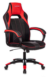 Кресло игровое Бюрократ Viking 2 AERO Искус. кожа черная/красная/ткань черная