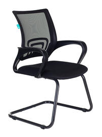 Конференц-кресло Бюрократ CH-695N-AV Сиденье ткань TW-11 черная/спинка сетка TW-01 черная