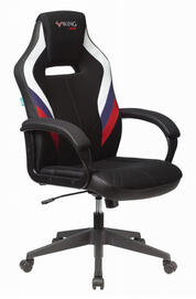 Кресло игровое Бюрократ Viking 3 AERO Искус. кожа черная/ткань черная26-28/сетка белаяTW-100-синяяTW-10-краснаяTW-97N
