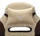 Кресло игровое Бюрократ Viking 6 KNIGHT Ткань бежевая/ткань коричневая/экокожа коричневая