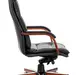 Кресло руководителя Бюрократ T-9927 WALNUT Кожа черная/задняя часть спинки искус. кожа черная