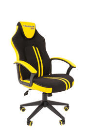 Кресло игровое (геймерское) Chairman Game 26 Экокожа/Ткань С Черный/желтый