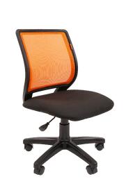 Кресло офисное Chairman 699 б/подл Ткань С/Сетка Черный/оранжевый