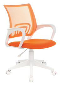 Офисное кресло Бюрократ CH-W695NLT Сиденье ткань TW-96-1 оранжевая/спинка сетка TW-38-3 оранжевая