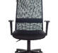 Кресло руководителя Бюрократ KB-8 Сиденье ткань TW-11 черная/спинка сетка TW-01 черная