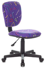 Кресло детское Бюрократ CH-204NX Ткань фиолетовая с рисунком Sticks 08