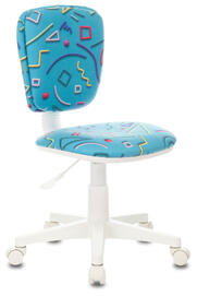 Кресло детское Бюрократ CH-W204NX Ткань голубая с рисунком Sticks 06
