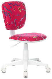 Кресло детское Бюрократ CH-W204NX Ткань малиновая с рисунком Sticks 05