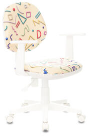 Кресло детское Бюрократ CH-W356AXSN Ткань песочная с рисунком Sticks 02