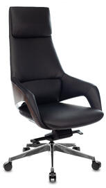 Кресло руководителя Бюрократ DAO-2 Кожа черная/задняя часть спинки искус. кожа черная
