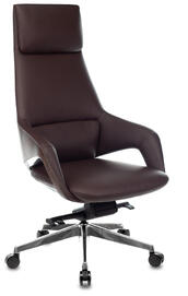 Кресло руководителя Бюрократ DAO-2 Кожа коричневая/задняя часть спинки Искус. кожа коричневая
