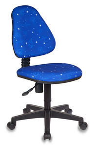 Кресло детское Бюрократ KD-4 Ткань синяя Космос