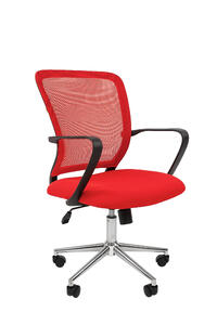 Кресло офисное Chairman 698 хром Ткань TW/Сетка Красный