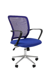 Кресло офисное Chairman 698 хром Ткань TW/Сетка Серый