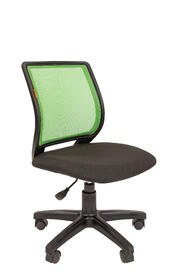 Кресло офисное Chairman 699 без подлокотников Ткань С/Сетка Черный/зеленый