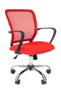 Кресло офисное Chairman 698 хром Ткань TW/Сетка Красный