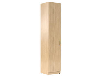 Офисная мебель Simple Шкаф колонка закрытый с левой дверью SR-5U.1(L) Легно светлый 386х375х1817