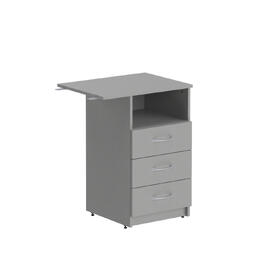 Офисная мебель Simple Тумба приставная правая SC-3D.2(R) Серый 600х450х760