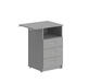 Офисная мебель Simple Тумба приставная правая SC-3D.2(R) Серый 600х450х760