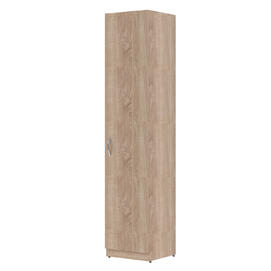 Офисная мебель Simple Шкаф колонка закрытый с правой дверью SR-5U.1(R) Дуб Сонома светлый 386х375х1817