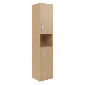 Офисная мебель Simple Шкаф колонка с 2-мя глухими малыми дверьми правый SR-5U.4(R) Легно светлый 386х375х1817