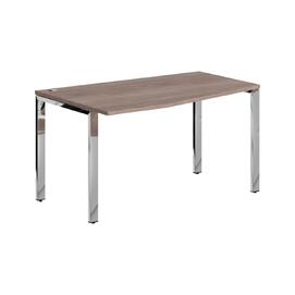Офисная мебель Xten Gloss Стол эргономичный XGCT 149.1(L) Дуб Сонома/Нержавейка полированная 1400x900x750
