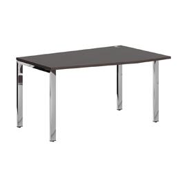 Офисная мебель Xten Gloss Стол эргономичный XGCT 149.1(R) Дуб Юкон/Нержавейка полированная 1400x900x750