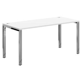 Офисная мебель Xten Gloss Стол прямой XGST 167.1 Белый/Нержавейка полированная 1600x700x750
